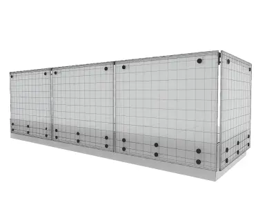 Glass railing-01 3D model