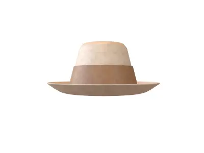 Cowboy Hat v1 004 Low-poly 3D model