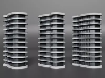 Architecture Project by Ramin Guseinov 98 Low-poly 3D model
