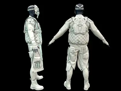 CyberPunk Man 3D model