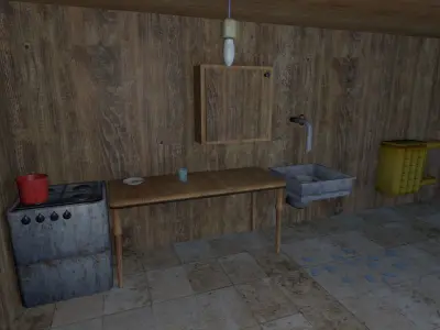 Horror house  Free 3D model