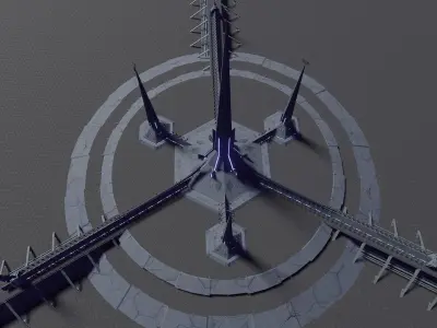 SCI-fi City 3D model buy