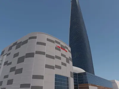 Lotte World Tower and the Mall 3D model 3D model