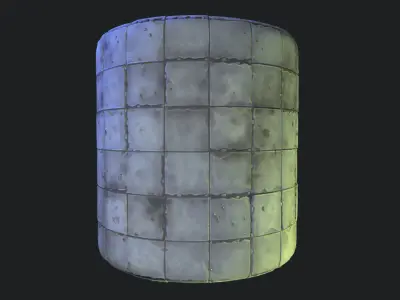 Stylized Floor Tiles Material 03 Texture