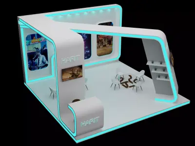Exhibition stand 3D model order