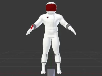 Astronaut Low-poly 3D model