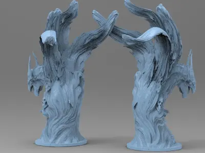 Dantes Purgatory tree 3D model