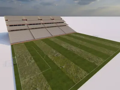 Football Stadium-American football 3D model