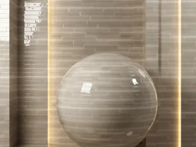 5 in 1 4k Carolina Polished Ceramic Tile -Seamless - pbr Texture