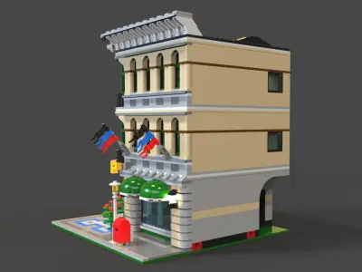 Lego Shop Low-poly 3D model