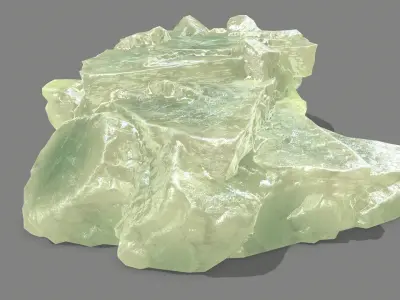 Stair crystal Low-poly 3D model