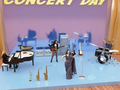 Concert Day 4K 3D model