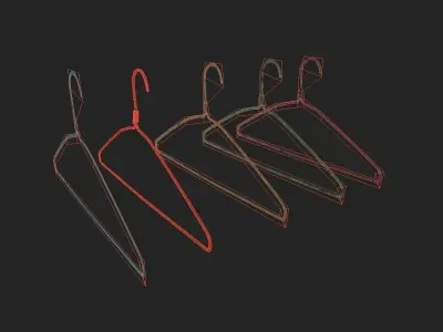 Clothes Prop Pack Low-poly 3D model