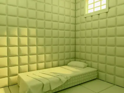 Mental Hospital Padded Room M1 3D model