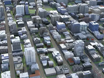 City 69 Low-poly 3D model