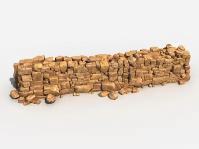 Stone Wall 3D model
