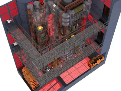 Set 2f - Death Star Kyber Installation 1-18 scale Hasbro Kenner 3D print model