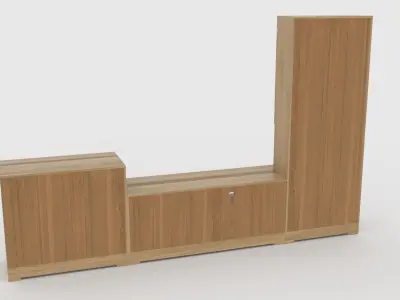 tv stand 63 Low-poly 3D model