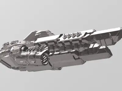 FLEET CORE - 03 FED UNION CRUISER 3D print model