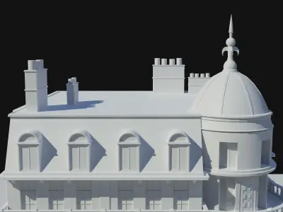 French Building Free 3D model