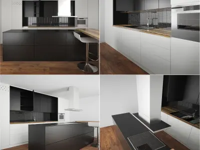 Kitchen Furniture XIV 3D model