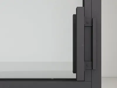 Aluminium door 7 3D model