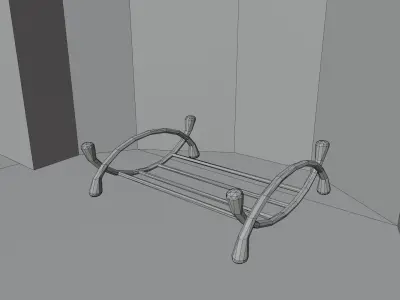 FirePlace brick Free low-poly 3D model