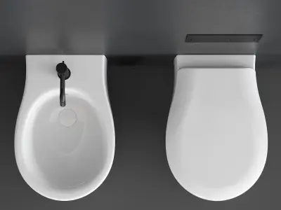 Olympia Ceramica Formosa 2 0 Wall Hung WC Low-poly 3D model