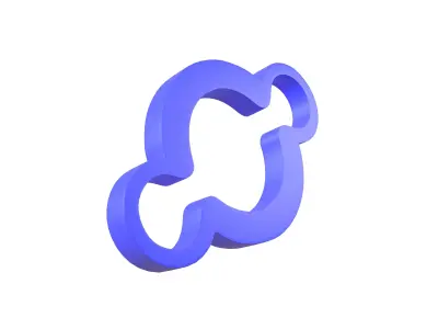 Helium Coin V4 001 Low-poly 3D model