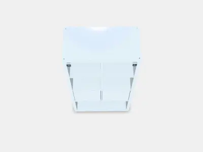 KALLAX Shelving unit with doors 4 Low-poly 3D model