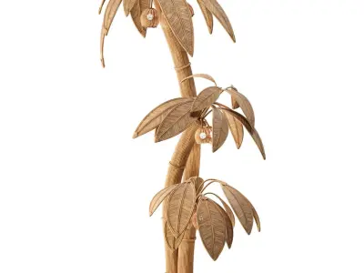 Rattan Coconut Tree 3D model