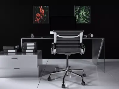 Office Desk - Interior Office Furniture 08 3D model