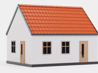 -Stylised House V1- 3D model