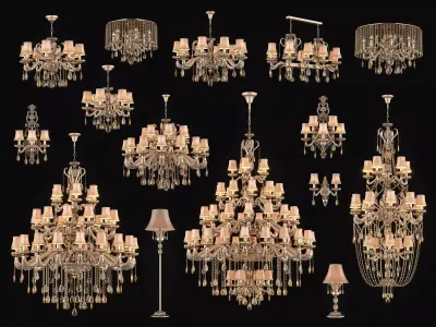 697 Fastosita Osgona Collection of Lamps 3D Model Pack