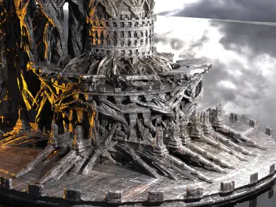 Locust Hive Victorian halls  3D model