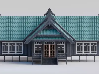 Traditional Houses - Rumah Baloy Low-poly 3D model