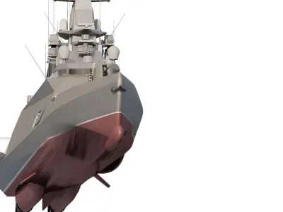 MULTIROLE NAVY FREGATE 3D model