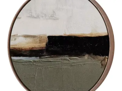 Abstract Painting Frame set 3D model 773