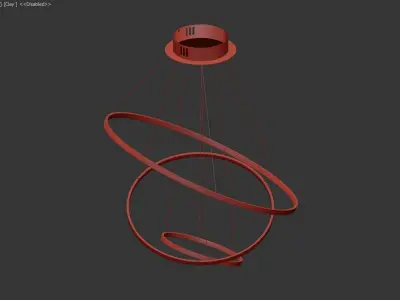 Modern LED Chandelier Ceiling Lamp 3D model get