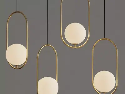 ETTA chandeleir 3d model Low-poly 3D model