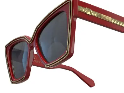 Valentino V-Grace VLS-126A Sunglasses Low-poly 3D model