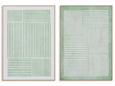 Abstract Painting Frame set 3D model 470