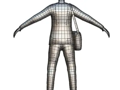 Cartoon Low Poly Style Avatar 007 3D Model Low-poly 3D model