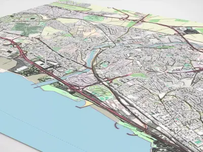 Cityscape Kouba Algeria 3D model