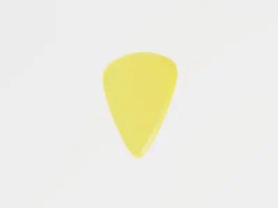 Pick Bass Guitar 3D model