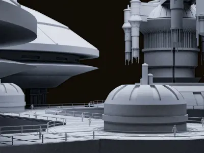 Star Wars Kamino City 3D model