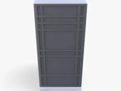 Portable toilet v4 3D model