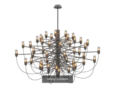 Chandelier Collection modern 3D Model Pack
