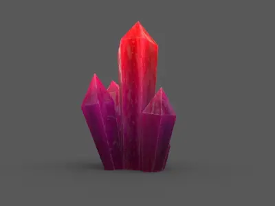 Crystal Low-poly crystals Low-poly 3D model
