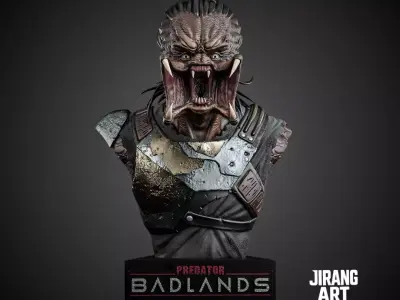 Predator Badlands  Bust Model for Collectibles and Printing 3D print model